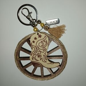 Grace Handcrafted Key Holder with Western Design
